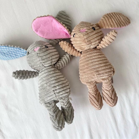 Adorable Plush Bunny Pair - Picture 3 of 8